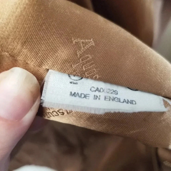 Vintage Aquascutum Wool Tan Pea Coat  Oversized - Picture 5 of 15
